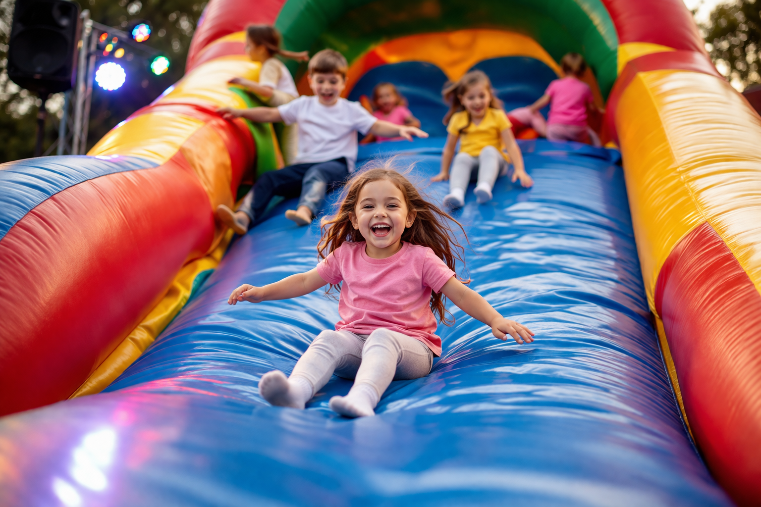 Ce rol joacă muzica, animarea și tematica în experiența de pe topogan?